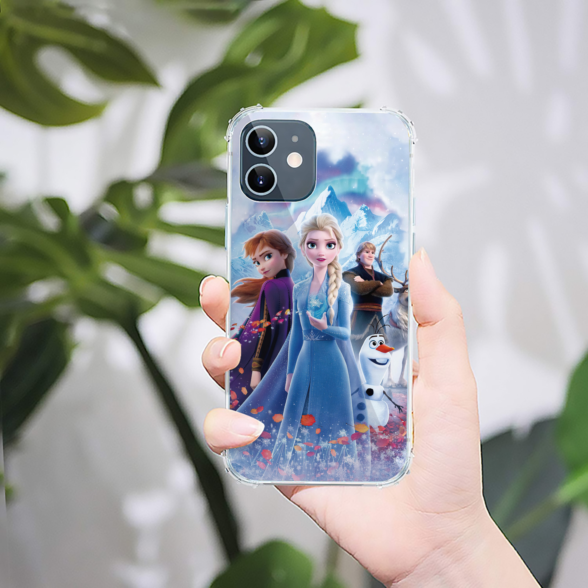 （画像用） アナと雪の女王 アンナ エルサ Frozen Anna Elsa 【iPhone 12シリーズ対応】透明スマホケース（クリアソフトケース）